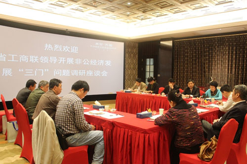 省工商联领导莅临长安天玺开展非公经济发展三门问题调研