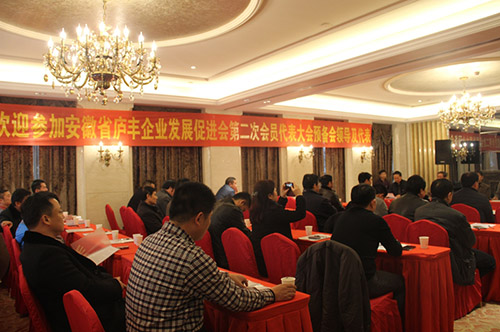 安徽省庐丰企业发展促进会第二次会员代表大会在长安天玺举办