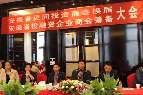 热烈祝贺集团董事长吴成月当选安徽省投融资企业商会法人代表